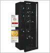 Exquisit GKS120-GT-160C glass door refrigerator, black  118 L Freestanding unit