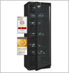 Exquisit GKS120-GT-160C glass door refrigerator, black  118 L Freestanding unit