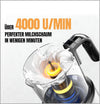 Heinrich’s 4-in-1 Milk Frother Electric, Stainless Steel Hot/Cold 8860