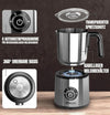 Heinrich’s 4-in-1 Milk Frother Electric, Stainless Steel Hot/Cold 8860