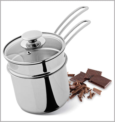 Kuchenprofi Bain Marie/Double Boiler Sandwich Base with Glass Lid 2370602814