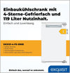 Exquisit Built-in Refrigerator EKS131-4-FE-090E 119 L