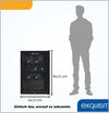 Exquisit GKS120-GT-160C glass door refrigerator, black  118 L Freestanding unit