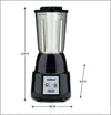 Waring NuBlend 3/4 HP Blender with 44 oz Container  BB180S