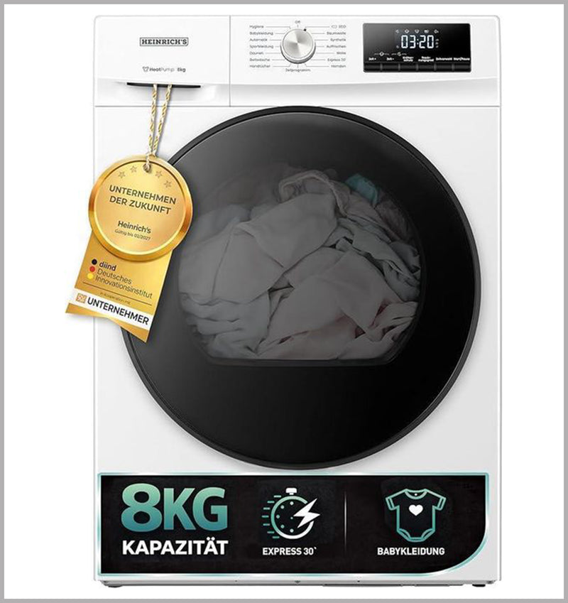 Heinrich´s Heat Pump Dryer, 8 kg HPT 6401 W