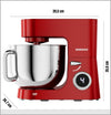 Heinrichs Kneading Machine 8L HKM 8080 Red - 1800 watts