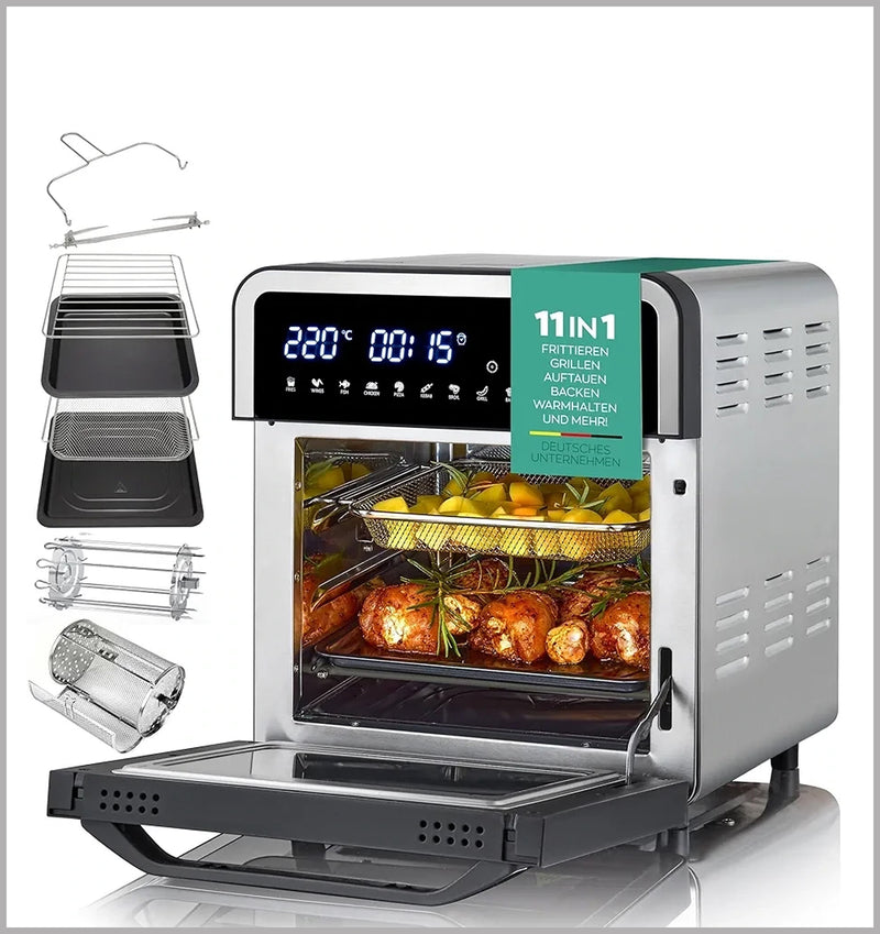 HEINRICHS Hot Air Fryer with digital LED-Display HFR 8209