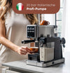 ProfiCook Espresso Coffee Machine with Milk Frothing Function PC-ES-KA 1266