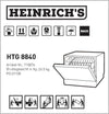 Heinrich´s Portable Mini Dishwasher, Table Dishwasher HTG 8840