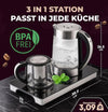 ProfiCook Tea/coffee station stainless steel/black PC-TKS 1056